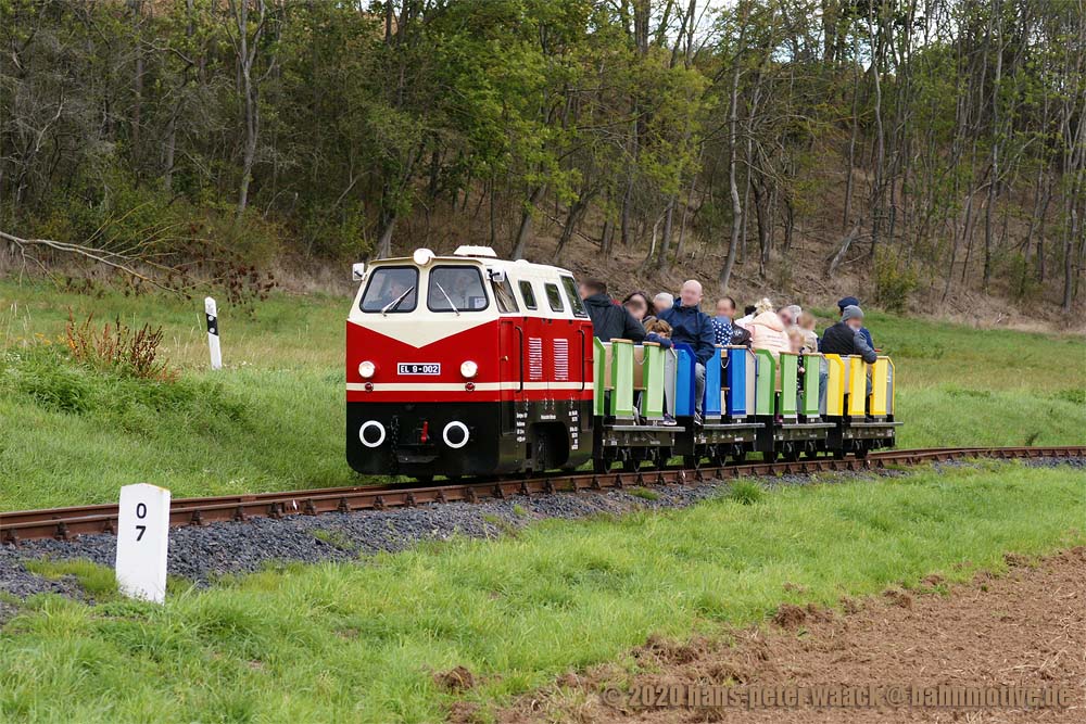 Parkbahn Vatterode Wippergrund Mansfeld Schleife Pioniereisenbahn Foto